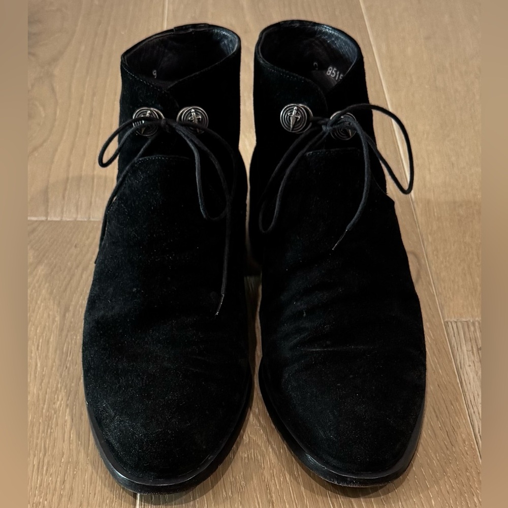 Cesare Paciotti Black Suede Boots